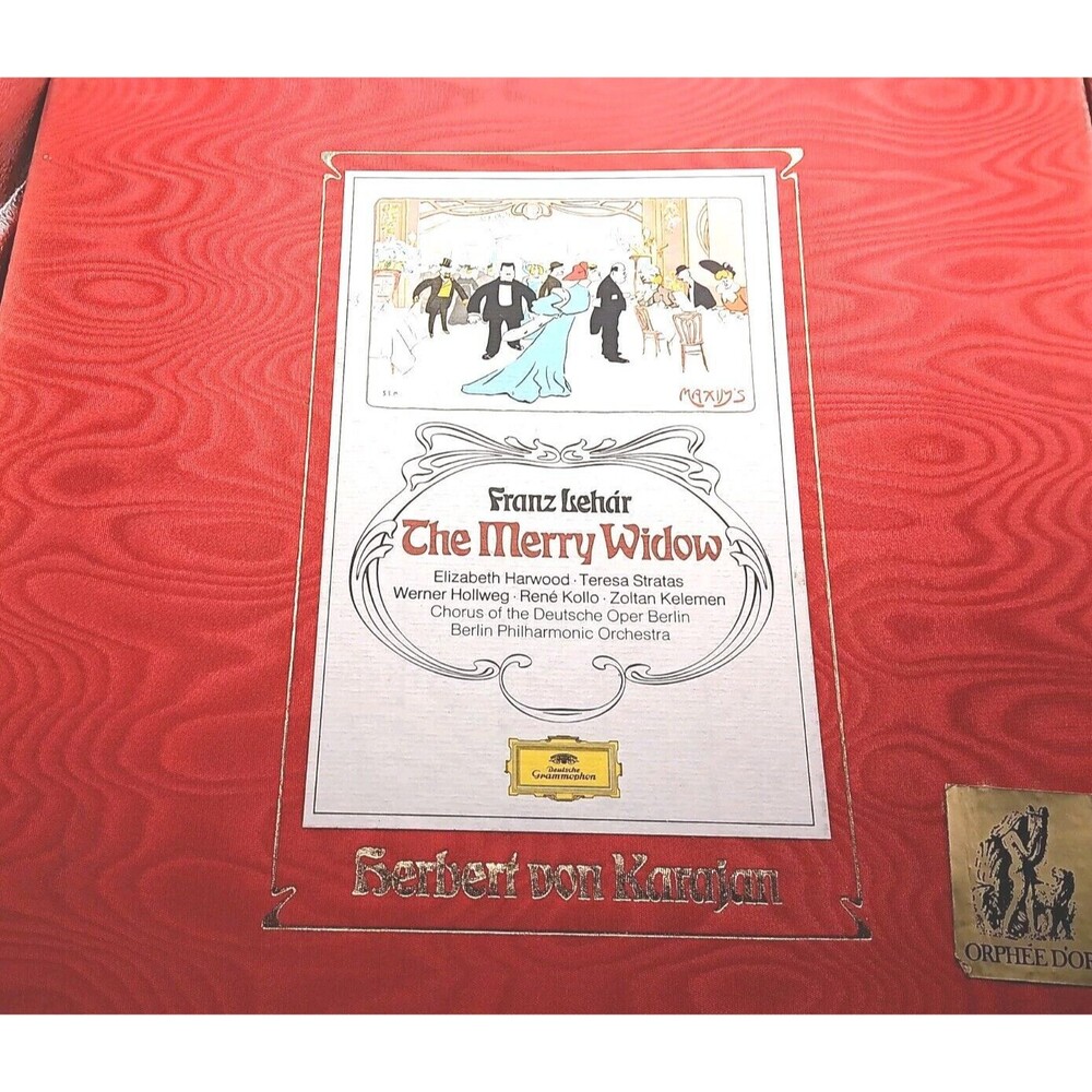 Franz Lehar, The Merry Widow, LP records BOXED SET, 2 LPs, GERMANY 1973 MINTY